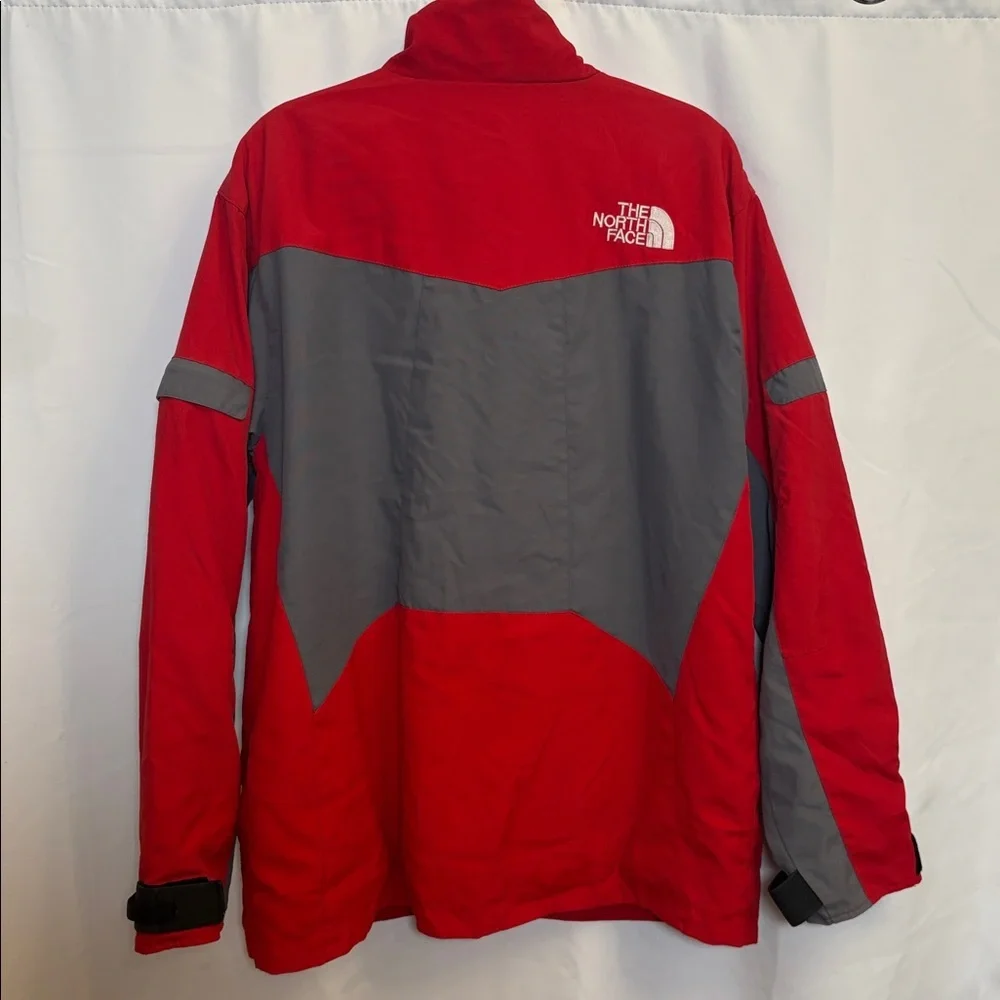 The North Face Mens VTG Steep Tech Vibrant Red and Grey Jacket Size Large